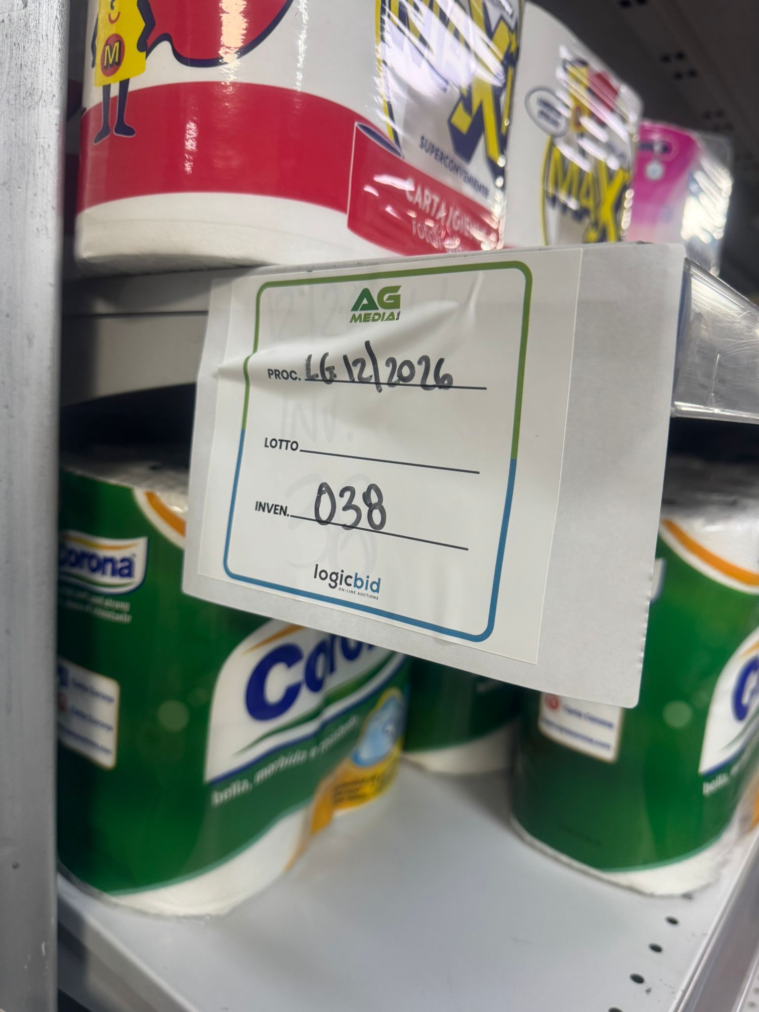 GONDOLA PER ESPOSIZIONE ALIMENTI CON RIPIANI (Liquidazione Giudiziale CCI)